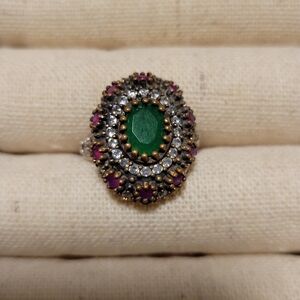 Lena Roy Ottoman Series ring | 925 Silver with 18K matte gold plating